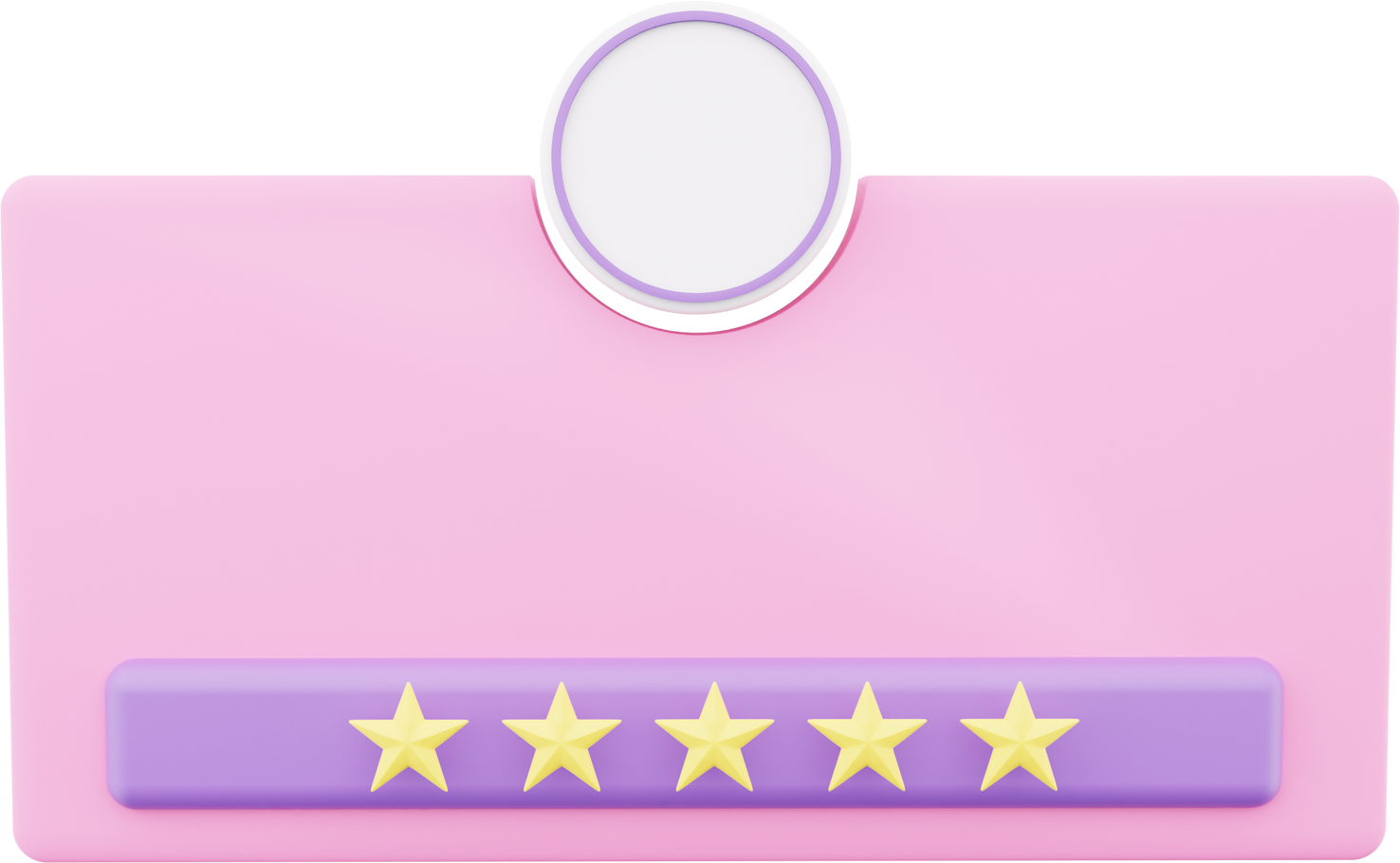3D text box Square Badge Small Illustration